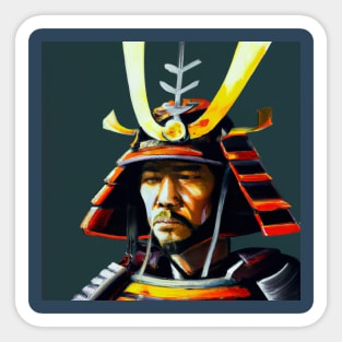 Portrait of a Samurai Sticker